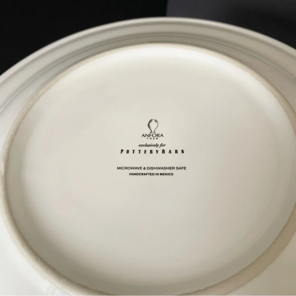 SET of 2 Blue & White Dinner Plates - Anfora Puebla - Pottery Barn